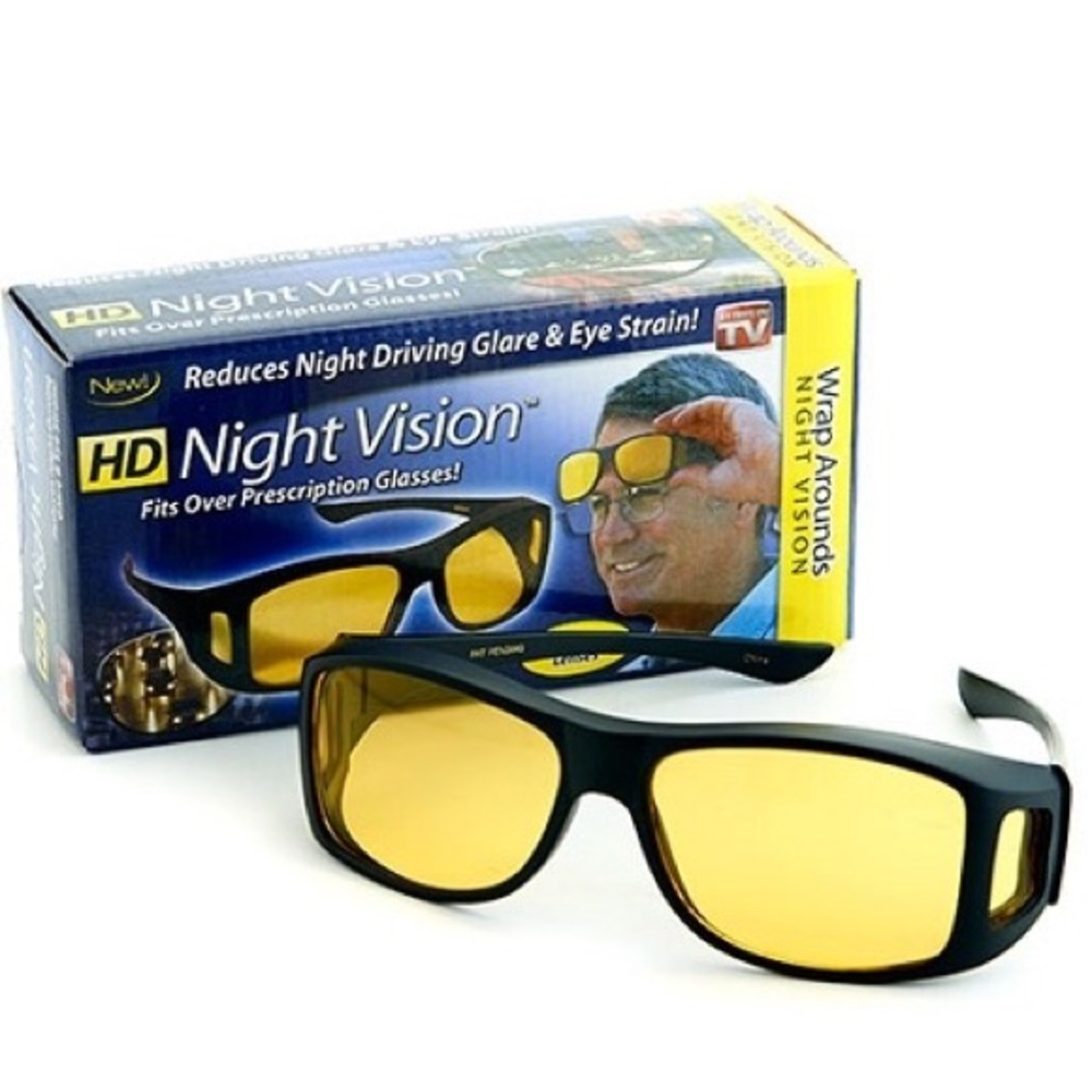 HD Vision Night Glasses - Wrap Around Style - Full Coverage - One Size Fits All
